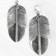 Earrings Large Feather SS