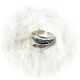 Ring Center Feather SS Sz 12.5