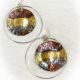 Earrings Large Copper & SS Hoo