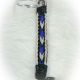 Keychain Horse Hair Black/Blue
