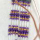 CHOKER Gold & Purple Beads