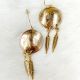 Earrings Feather & Sacaga Coin