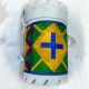 Parfleche Cowhide Round Box