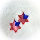 Earrings Stars Red Wht Blue