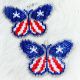 Earrings Butterfly Beaded USA