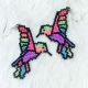 Earrings Hummingbird Pastel