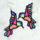 Earrings Hummingbird Multicolo