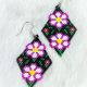 Earrings Diamond Flowers