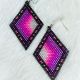 Earrings Diamond Black&Pinks
