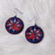 Earrings Deep Blue MMIR Beaded