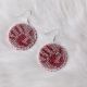 Earrings Tan&Red MMIR Beaded