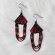 Earrings MMIW Blk/Red