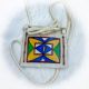 POUCH Blue Floral Parfleche