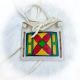 POUCH Red Floral Parfleche