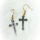 Earrings Cross SMALL Silver