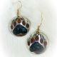 Earrings Pipestone Paw ROUND