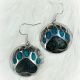 Earrings Dark Turquoise Paw