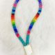 Keychain Turquoise Multi Beade
