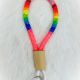 Keychain Neon Pink Multi Beade