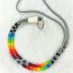 Lanyard Gray/Blk Multi Long