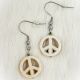 Earrings Small Peace Sign Bead