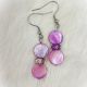 Earrings Purple 2 Beads