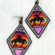 Earrings Diamond Rider Beaded