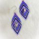 Earrings Red Butterfly Gem Bea