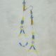 Earrings Two Loops Wh/B/Y