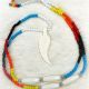 Necklace Blue/W/B/R/Y/O Beaded