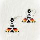 Earrings Black Tipi Small