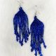 Earrings Royal Blue 9 Row