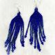 Earrings Deep Blue 9 Row