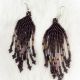 Earrings Deep Mauve 9 Row