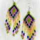 Earrings Lime Grn/Pink 9 Row