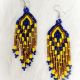Earrings Bright Bl/Y/Bronze 9