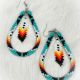 Earrings Turquoise Tear Drop