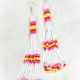 Earrings White Peyote Beaded