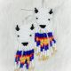 Earrings White Buffalo Beaded