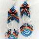 Earrings 5 Loops Blue Multicol