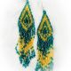 Earrings Emerald&Gold Triangle