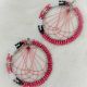 Earrings RND DC Pink
