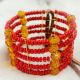 Bracelet Rust 5 Layer Beaded