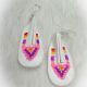 Earrings White Moccasins Pink