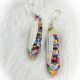 Earrings Corncob Multi Beaded
