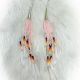 Earrings Pink Dentalium Long
