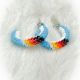 Earrings Beaded Hoops Multicol