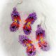 Earrings Purple&Pink Butterfly