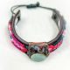 Bracelet Pink Multi Leather