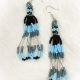 Earrings Baby Blue Beaded Loop